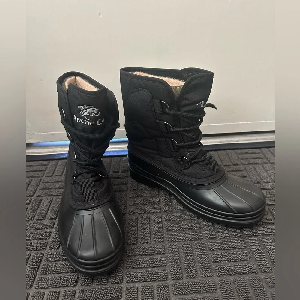 Black Kids Snow Boots
